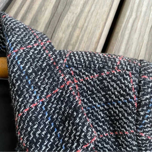 Heartloom Ivy Blazer Charcoal Plaid Button Front - Picture 5 of 15